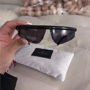 Moncler Matte Black Eyewear